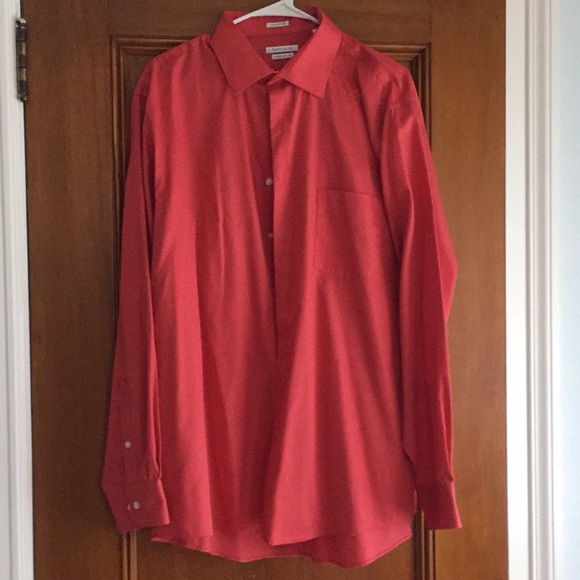 mens coral dress shirt